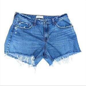 Abercrombie & Fitch Distressed Denim Shorts